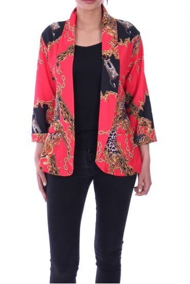 JACKET BLAZER PRINTED 9061 RED