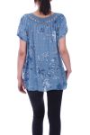 TOP AUSSCHNITT BRODE 9072 BLAU