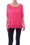 TUNIC AJOUREE 9070 FUSHIA