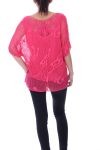 TUNIC AJOUREE 9070 FUSHIA