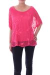 TUNIC AJOUREE 9070 FUSHIA