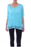 TUNIC AJOUREE 9070 BLUE