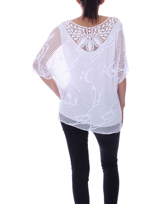 TUNIC AJOUREE 9070 WHITE