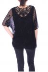 TUNIC AJOUREE 9070 BLACK