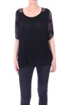 TUNIC AJOUREE 9070 BLACK