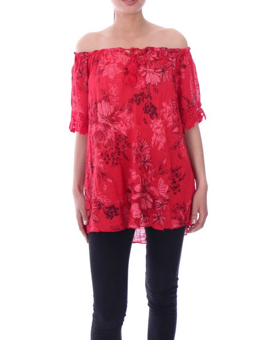 TUNIC FLORAL 9078 RED