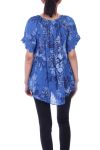 TUNIEK FLORAL 9078 BLAUW