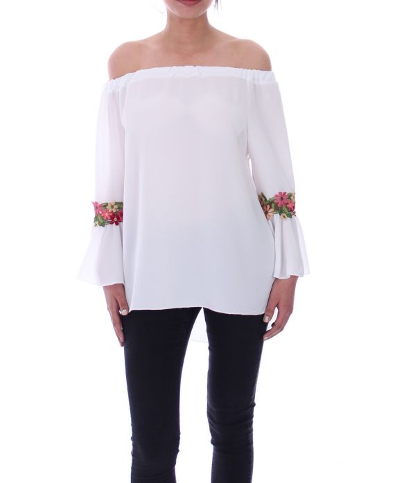 TUNIC BOHEMIENNE 9066 WHITE