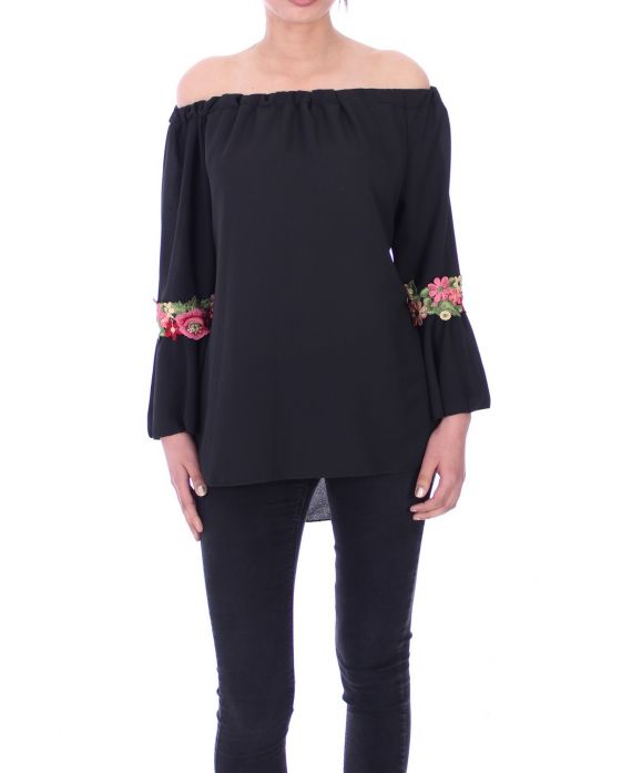 TUNIC BOHEMIENNE 9066 BLACK