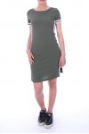 DRESS HAS BAND 9068 KHAKI