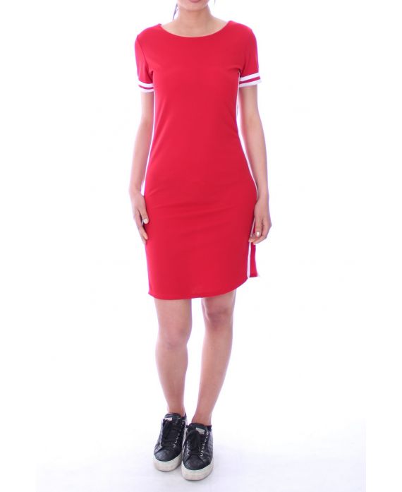 VESTIDO TIENE BANDA 9068 ROJO