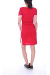 VESTIDO TIENE BANDA 9068 ROJO