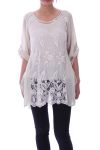 TUNIC AJOUREE 9075 BEIGE