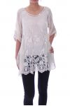 TUNIC AJOUREE 9075 BEIGE