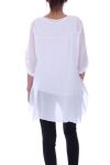 TUNIC AJOUREE 9075 WHITE