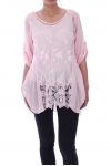 TUNIC AJOUREE 9075 ROSE