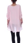 TUNIC AJOUREE 9075 ROSE