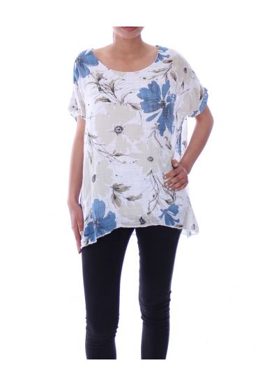 TOP FLOREALE 9077 BIANCO