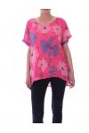 TOP DE FLORES 9077 FUSHIA