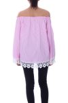 ROBE RAYEE LACE 9079 FUSHIA