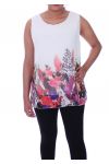 LARGE SIZE TOP PRINTS 9089 WHITE