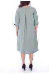 GRANDE TAILLE ROBE 2 POCHES 6051 VERT MILITAIRE