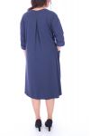 GRANDE TAILLE ROBE 2 POCHES 6051 MARINE