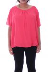 GRANDE TAILLE TOP DOS DENTELLE 9092 CORAIL