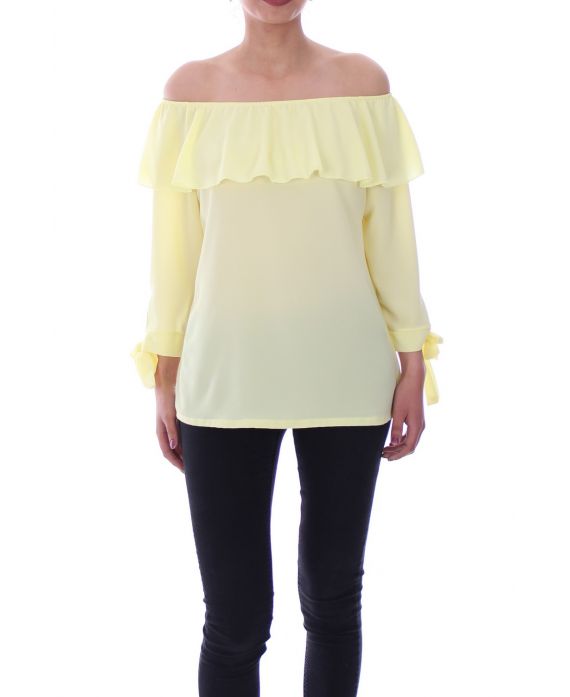 T-SHIRT SHOULDERS DENUDEES 6023 YELLOW