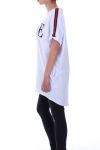 LONG T-SHIRT 2 POCKETS VOGUE 9059 WHITE