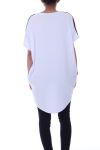 CAMISETA LARGA 2 BOLSILLOS DE VOGUE 9059 BLANCO