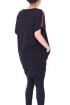 LONG T-SHIRT 2 POCKETS VOGUE 9059 BLACK