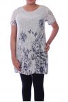 LARGE SIZE TUNIC PRINTED 9097 BEIGE