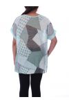 GRANDE TAILLE T-SHIRT PAILLETE 9100 VERT