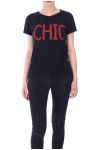 T-SHIRT CHIC 9095 BLACK