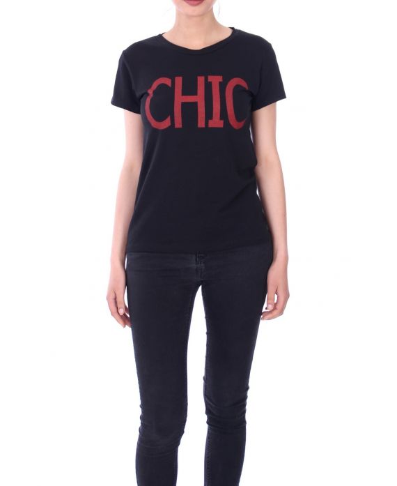 T-SHIRT CHIC 9095 BLACK