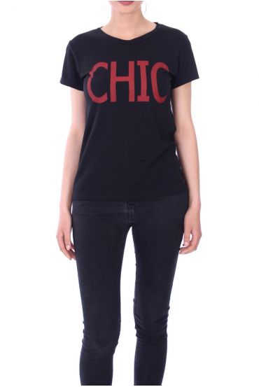 T-SHIRT CHIC 9095 NEGRO