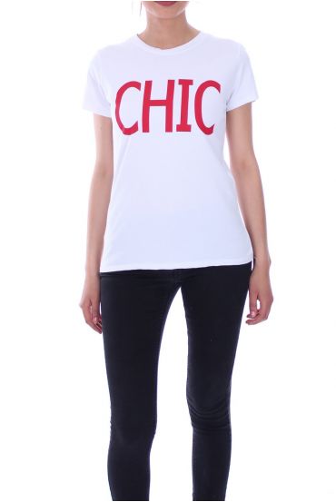 T-SHIRT CHIC 9095 BIANCO