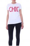 T-SHIRT CHIC 9095 BIANCO