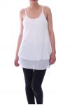 TOP HAS SHOULDER STRAPS 9107 WHITE