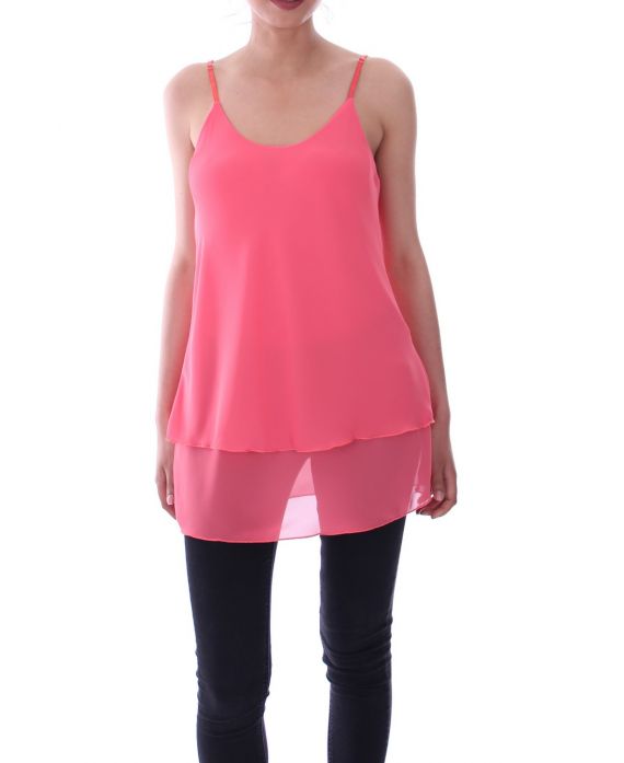 TOP HAS SHOULDER STRAPS 9107 CORAL