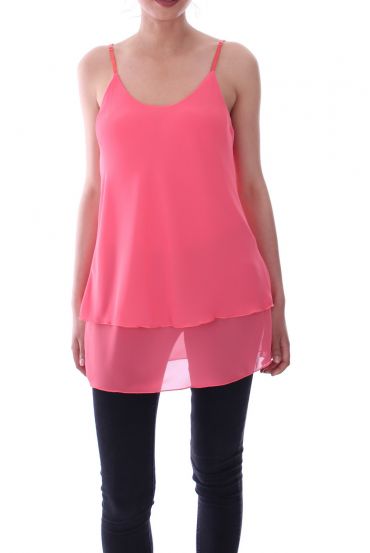 TOP HAS SHOULDER STRAPS 9107 CORAL