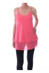 TOP HAS SHOULDER STRAPS 9107 CORAL