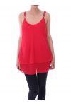 TOP A BRETELLES 9107 ROUGE