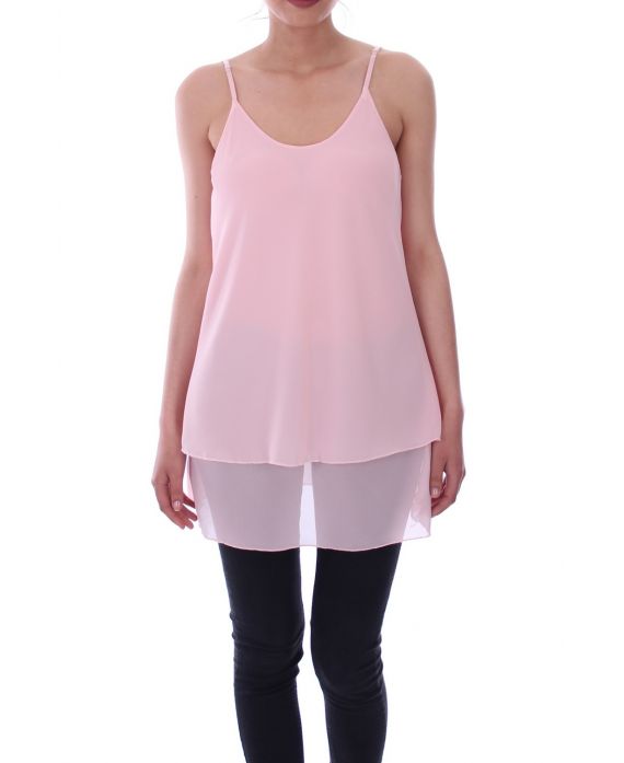 TOP CON BRETELLE 9107 ROSA