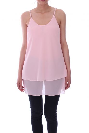 TOP HAS SHOULDER STRAPS 9107 ROSE