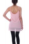 TOP HAS SHOULDER STRAPS 9107 ROSE