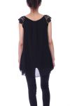 TOP CORTO IN PIZZO 9112 NERO