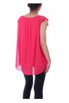 TOP CORTO IN PIZZO 9112 FUSHIA