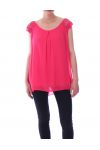 TOP CORTO IN PIZZO 9112 FUSHIA